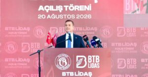 Balıkesir Ticaret Borsası iştiraki BTB LİDAŞ lisanslı deposunun açılışında konuşan
