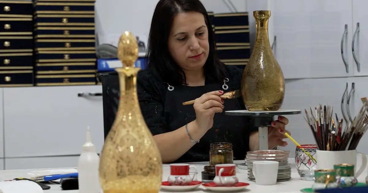 Bursa’da cam sanatı geleneksel motiflerle geleceğe taşınıyor