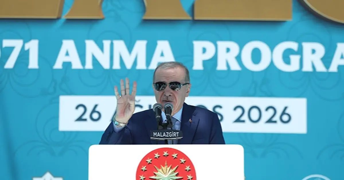 Erdoğan Malazgirt’te konuştu… Türkiye’nin kutlu yürüyüşünü kimse durduramaz
