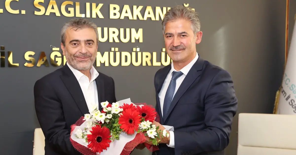 Erzurum İl Sağlık Müdürlüğü’nde bayrak değişimi