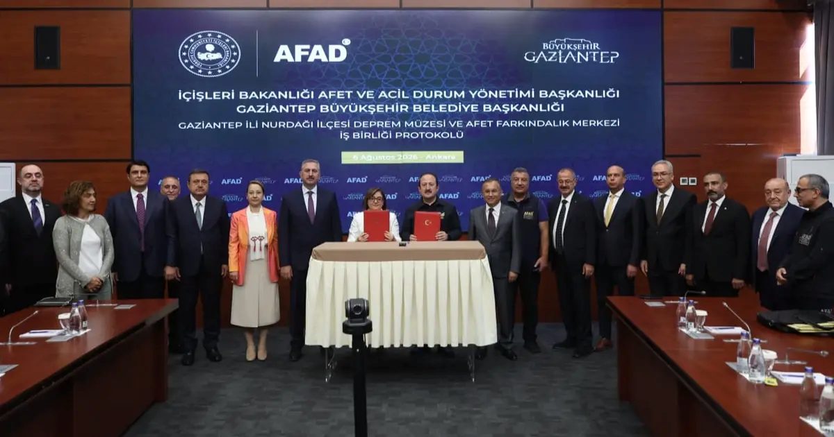 Gaziantep Nurdağı Deprem Müzesi ve Afet Farkındalık Merkezi için iş birliği