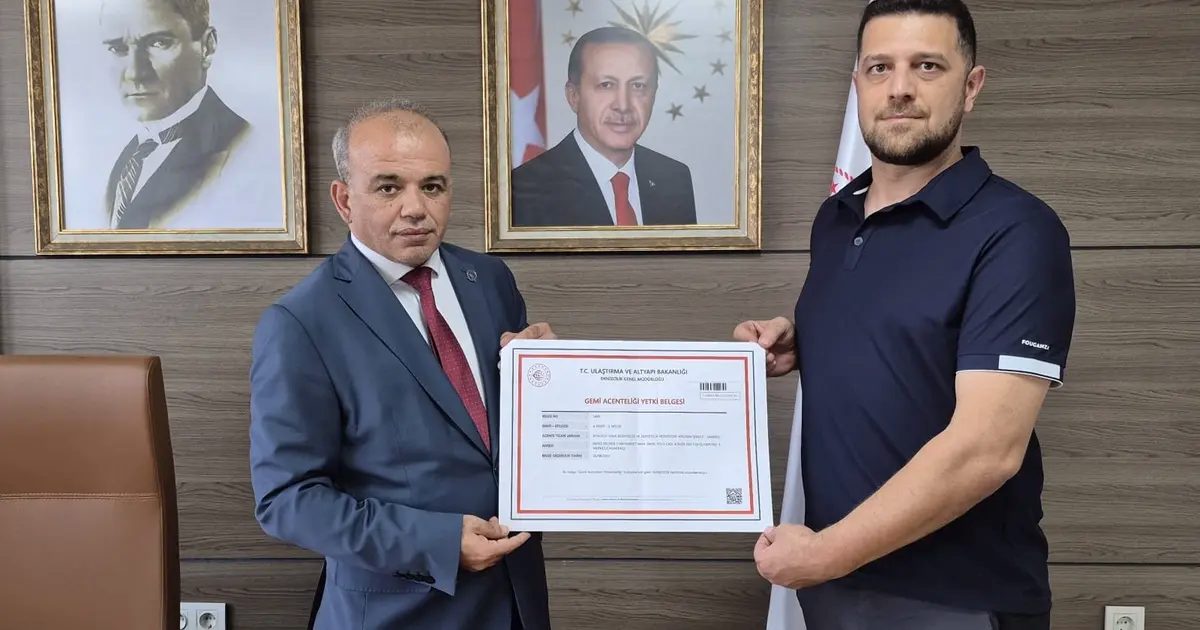 Gemi acenteliğinde yeni dönem… İlk A Sınıfı Yetki Belgesi verildi