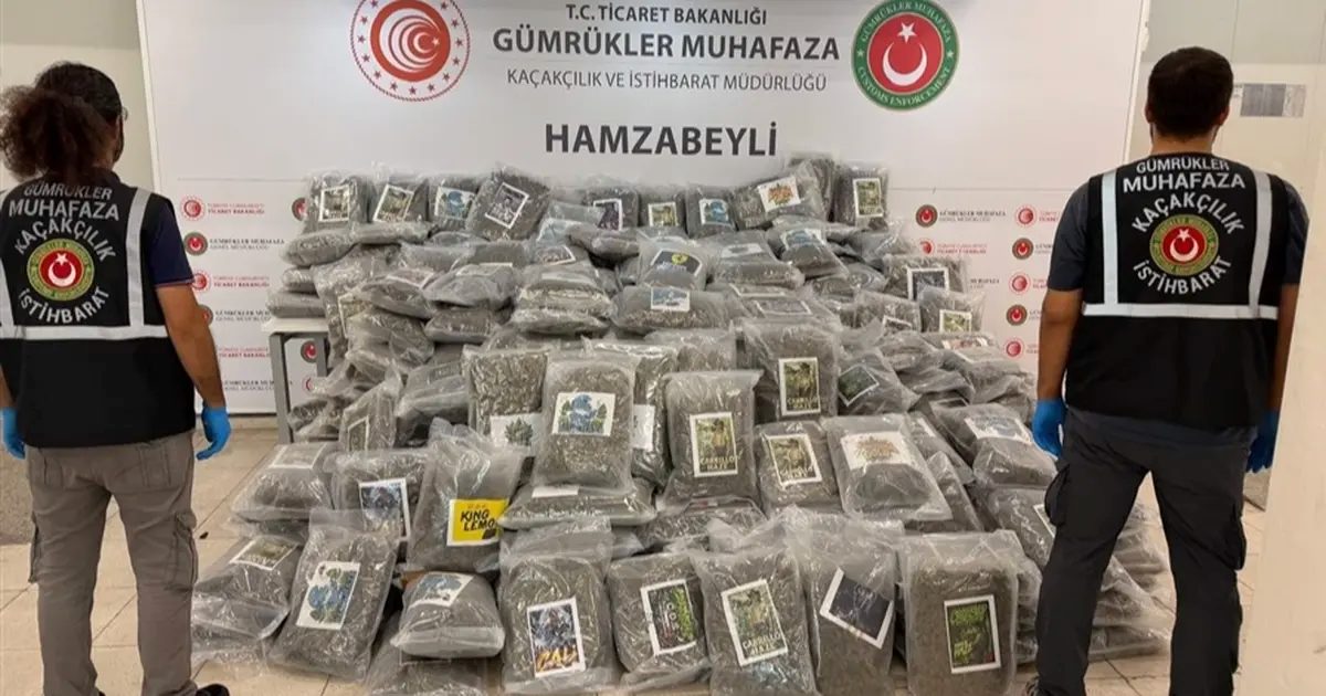 Gümrük’te uyuşturucu kaçakçılığına darbe! Hamzabeyli’de 288 kilo esrar ele geçirildi