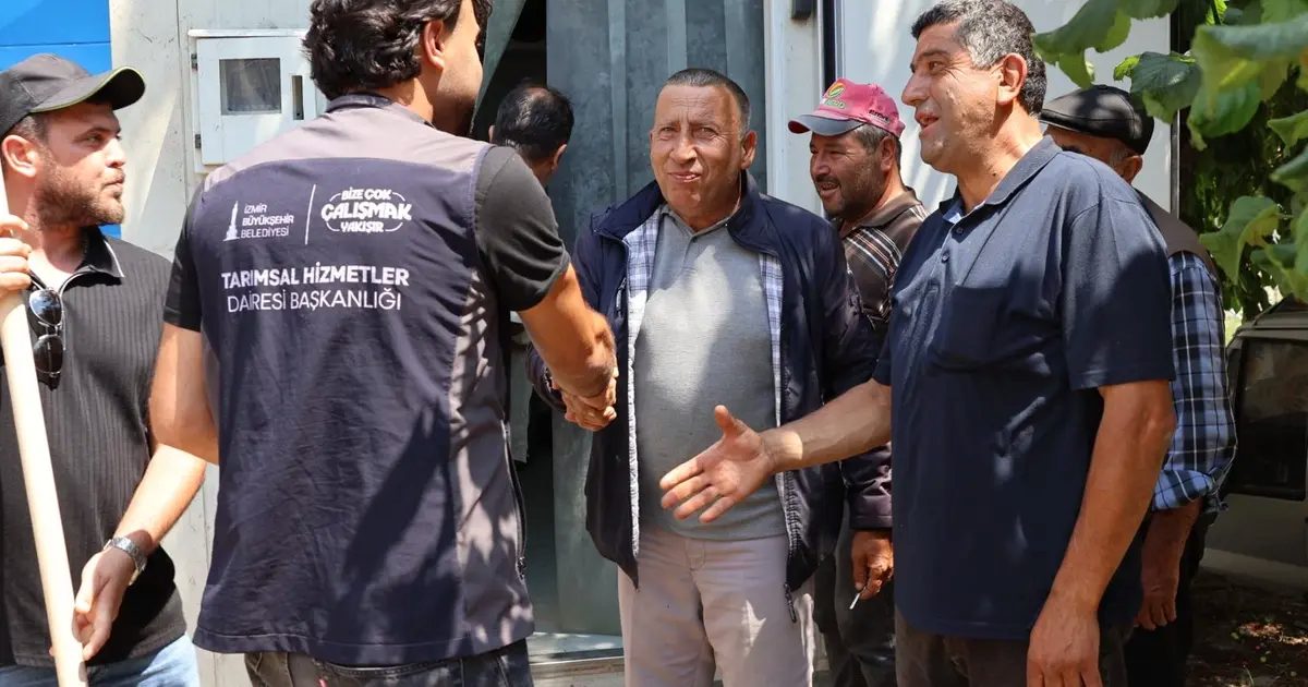 İzmir Büyükşehir tarım üreticisinin imdadına yetişti