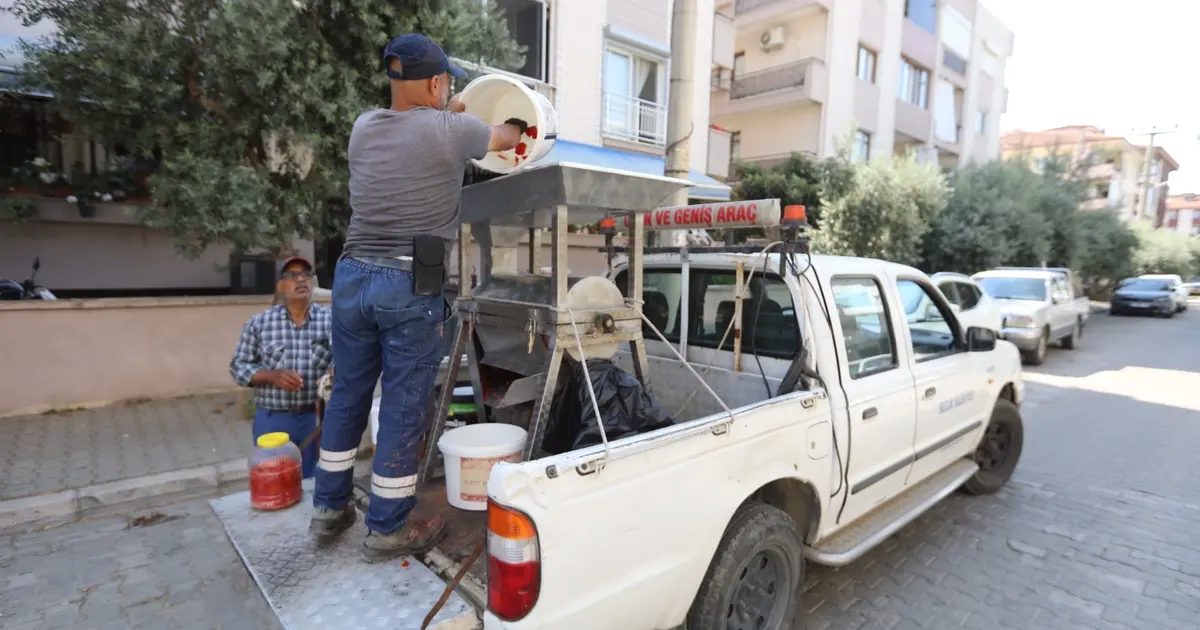 İzmir Efes Selçuk’ta kışlık salçalar hazırlanıyor