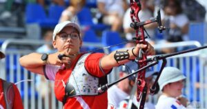 İzmir Büyükşehir Belediyesi Spor Kulübü’nün milli okçusu Dünya Yenihayat, İtalya’nın