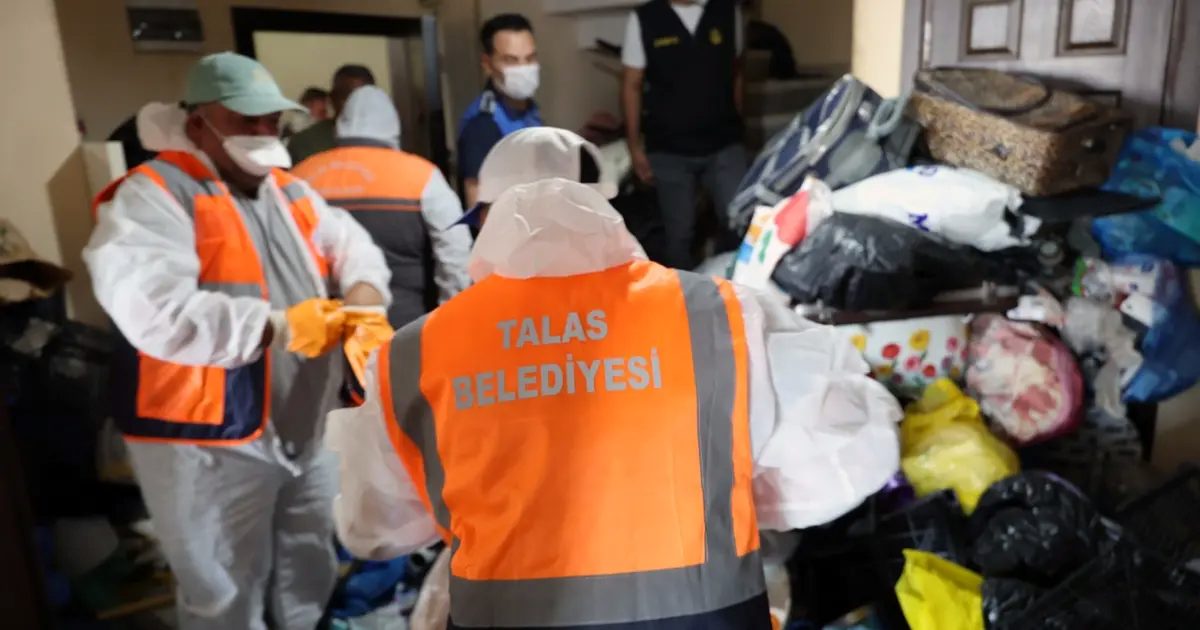 Kayseri Talas’ta çöp ev ihbarına hızlı müdahale