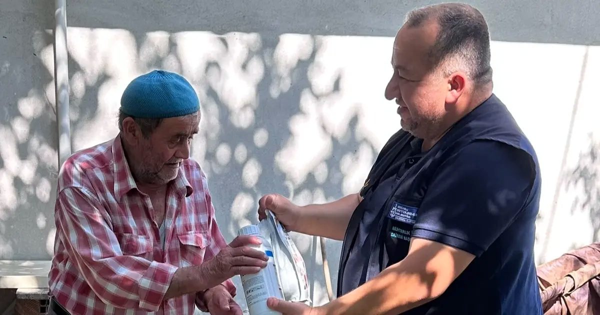 Kocaeli’de dolu mağduru üreticiye destek