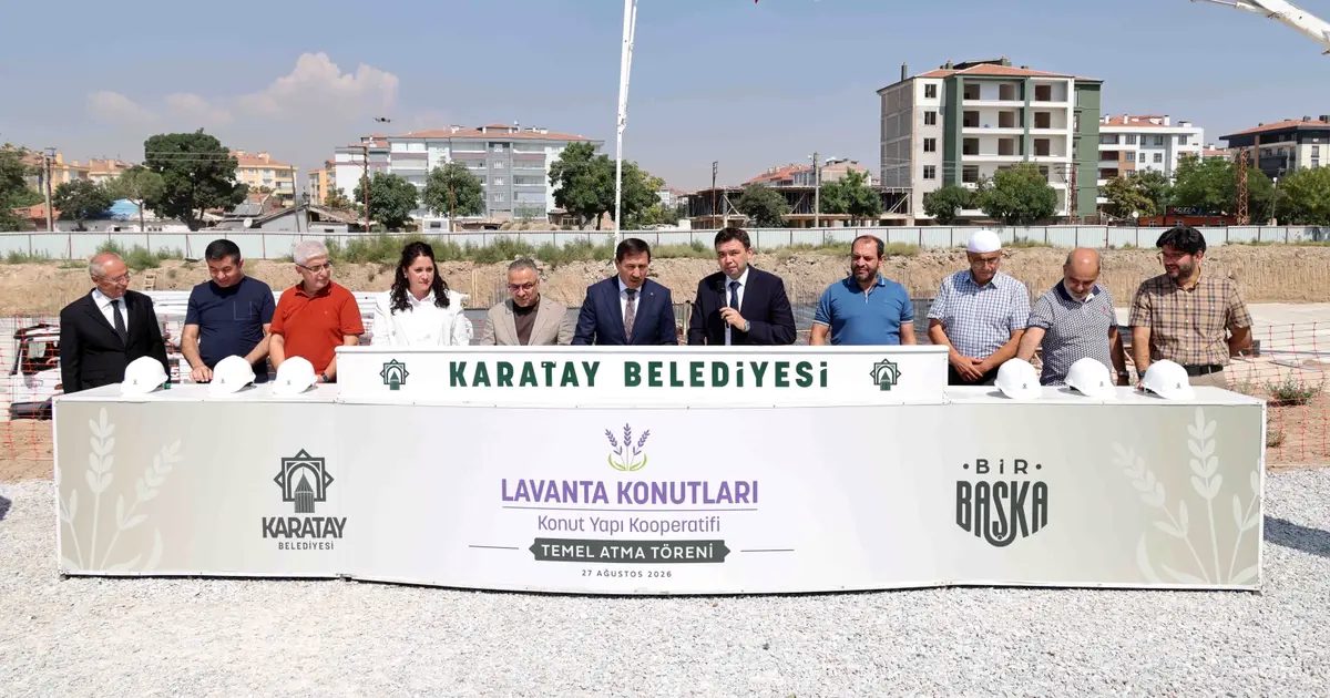 Konya Karatay Lavanta Konutları’nda temeller atıldı