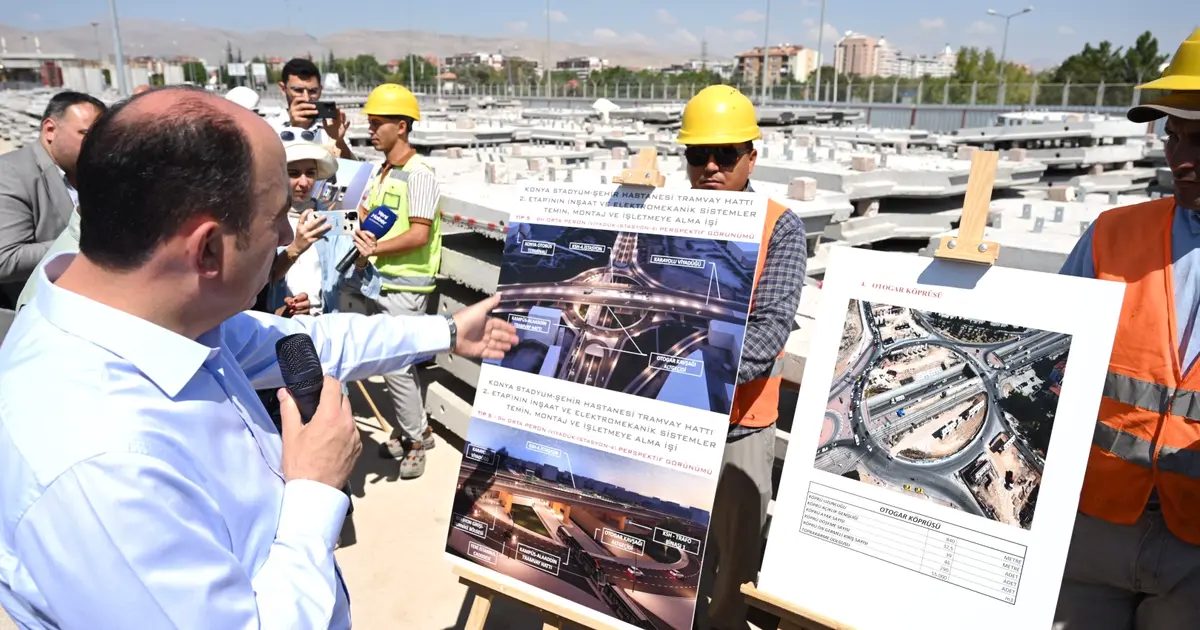 Konya’da Başkan Altay raylı sistem projelerini inceledi