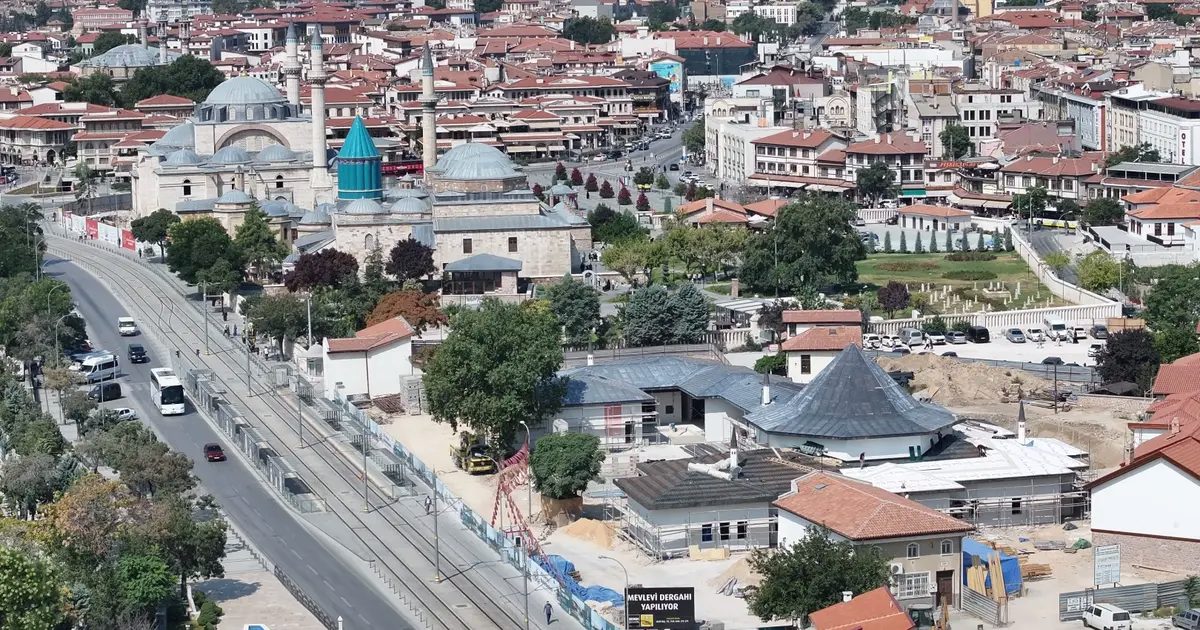 Konya’da Mevlevi Dergahı inşaatı yüzde 50 tamamlandı
