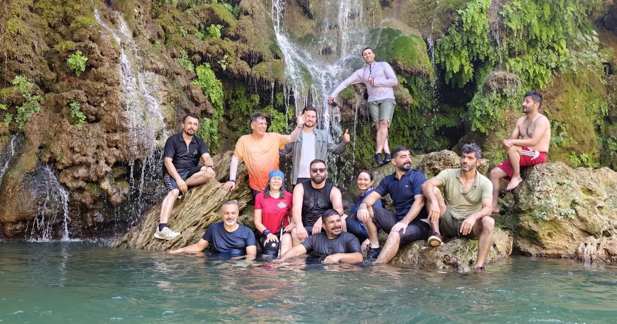 Mardinli doğaseverler Zore Kanyonu’nda serinledi