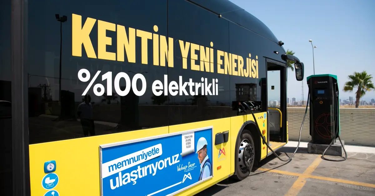 Mersin’de elektrikli otobüslerle hem bütçe hem çevre korunuyor