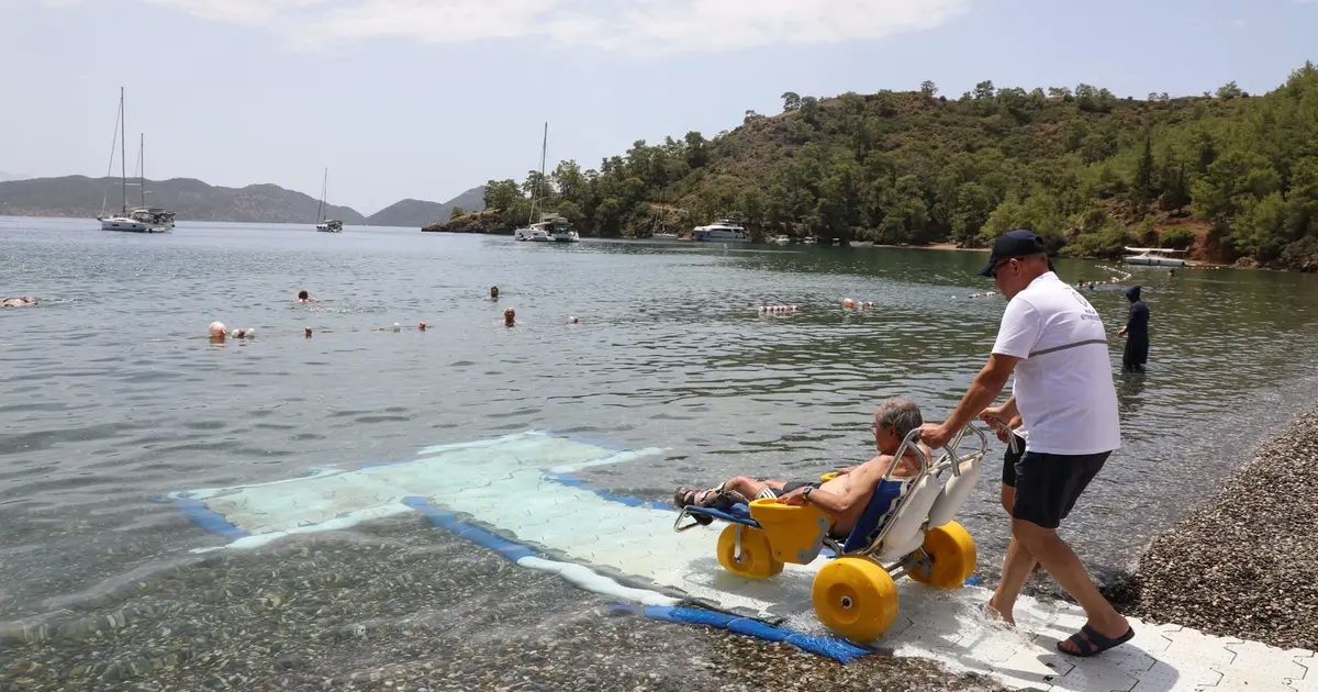 Muğla’da engelsiz deniz keyfi