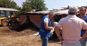 Muğla Büyükşehir Belediyesi, Ortaca’nın Okçular Mahallesi’nde meydana gelen ahır yangınında