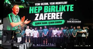 Kocaeli Büyükşehir Belediyesi tarafından düzenlenen Kocaelispor 2026-2027 sezon açılış programında