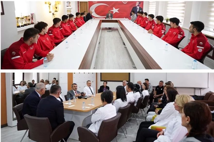 Milli Eğitim Bakanı Yusuf Tekin, Ankara TVF Spor Lisesi'ni ziyaret