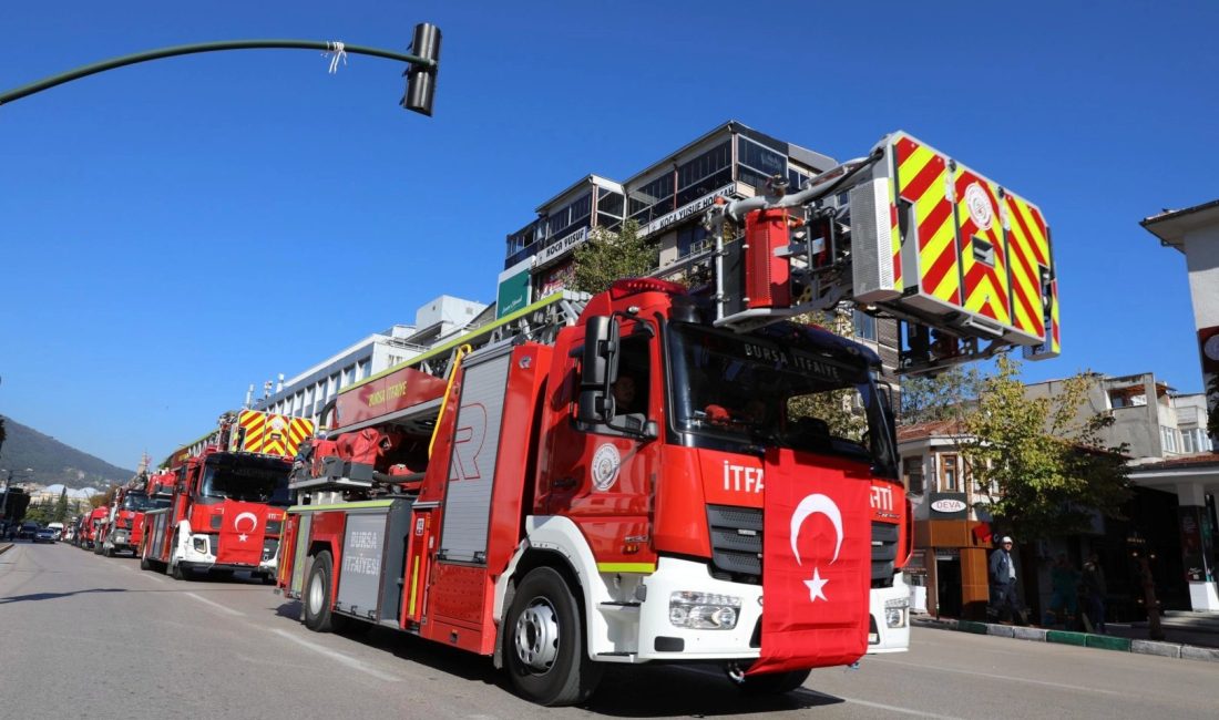 Bursa Büyükşehir Belediye Başkan Vekili Şahin Biba, İtfaiye Teşkilatı’nın 312’nci