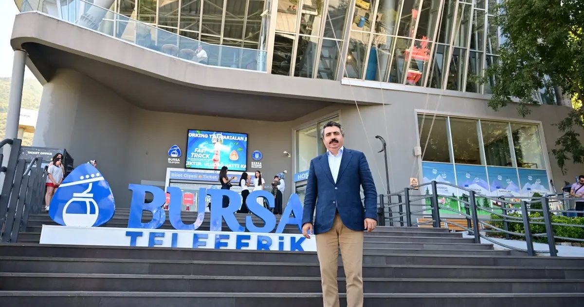 Bursa Yıldırım’da kadın ve çocuklara teleferik keyfi