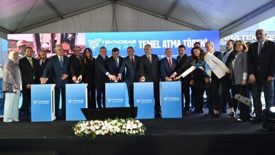 TEKNOSAB'da 210 milyon dolarlık Lojistik Park projesinin temeli, Cumhurbaşkanı Yardımcısı
