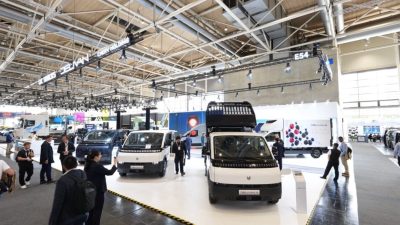 Fotoğrafta, Chery Commercial Vehicle’ın Almanya’nın Hannover kentinde düzenlenen IAA Transportation