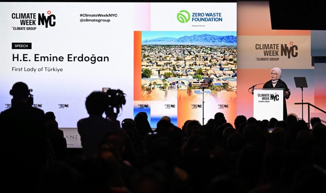Emine Erdoğan, New York İklim Haftası 2026’nın açılış törenine katıldı.