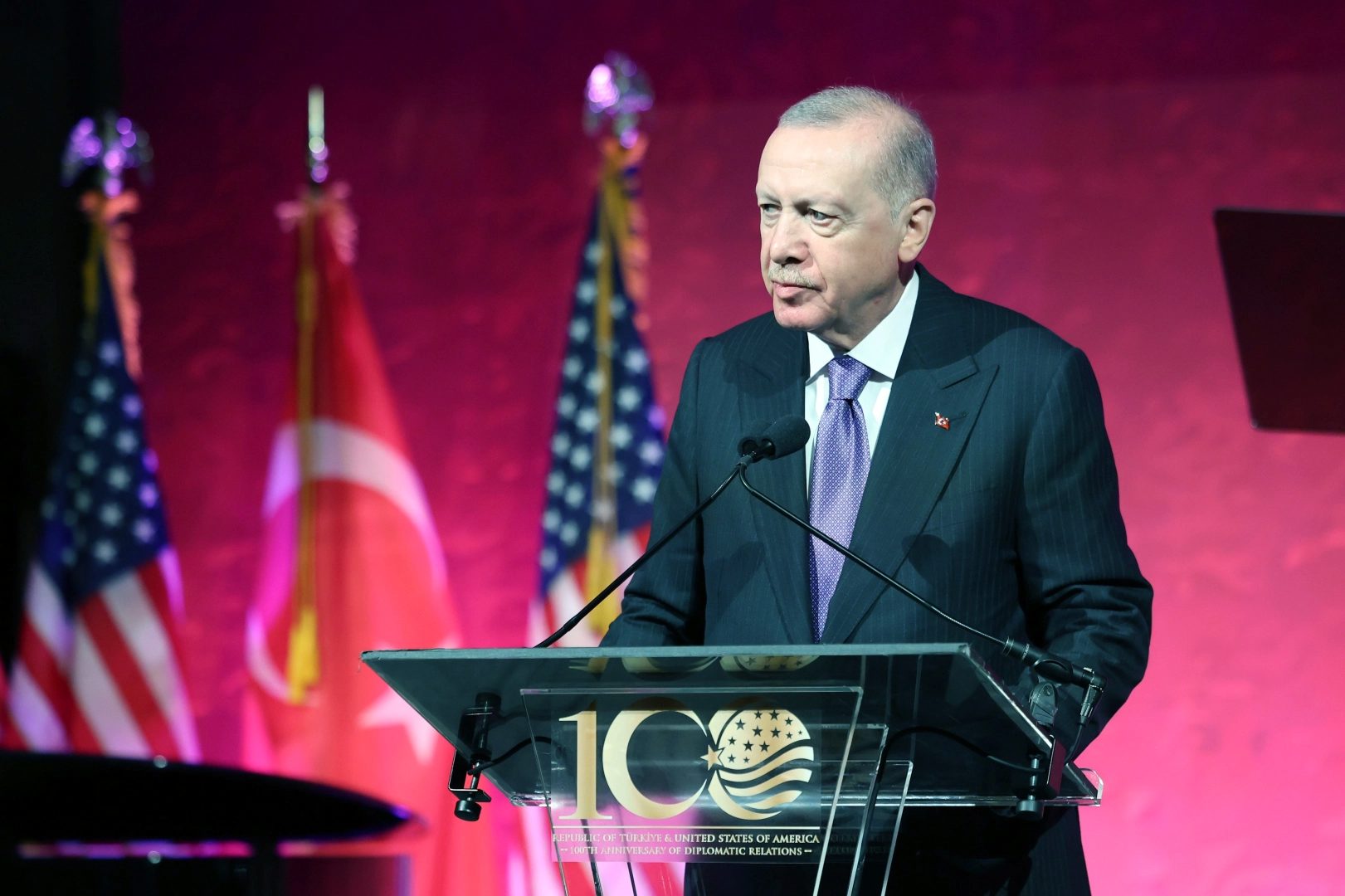 Cumhurbaşkanı Erdoğan, Türkiye-ABD diplomatik ilişkilerinin 100. yılı etkinliğinde iş birliği,