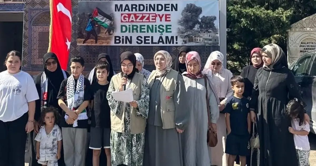 Gazze’deki eğitim mücadelesi Mardin’de gündeme taşındı: “Gazze’nin Çocukları Yalnız Değildir”