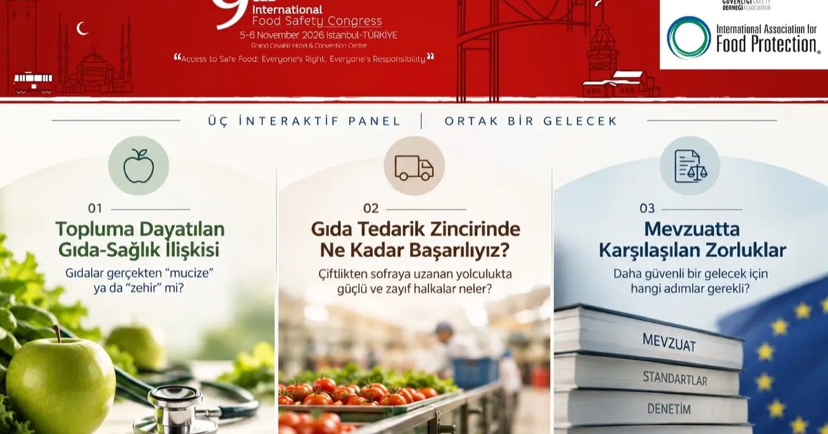 Gıda güvenliğinin tartışmalı başlıkları İstanbul’da masaya yatırılacak