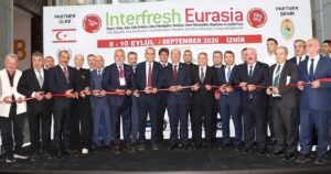 İzmir’de üçüncü kez düzenlenen Interfresh Eurasia Fuarı, yaş meyve sebze,