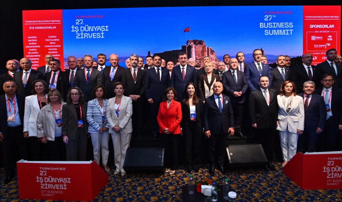 TÜRKONFED 27. İş Dünyası Zirvesi’nin Cumhurbaşkanı Yardımcısı Cevdet Yılmaz’ın katılımıyla