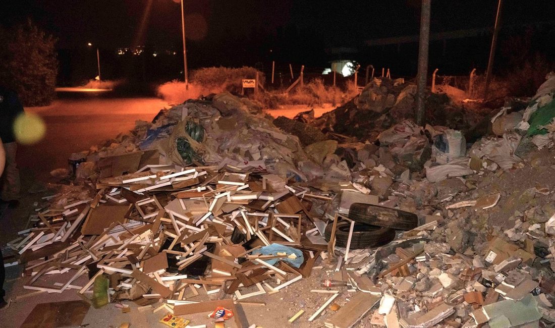 İzmir Bornova genelinde çevre kirliliğine yol açan kaçak moloz dökümlerine