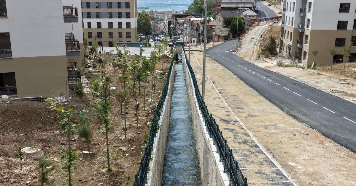 Kocaeli Cedit’te 360 metrelik dere ıslahı tamamlandı