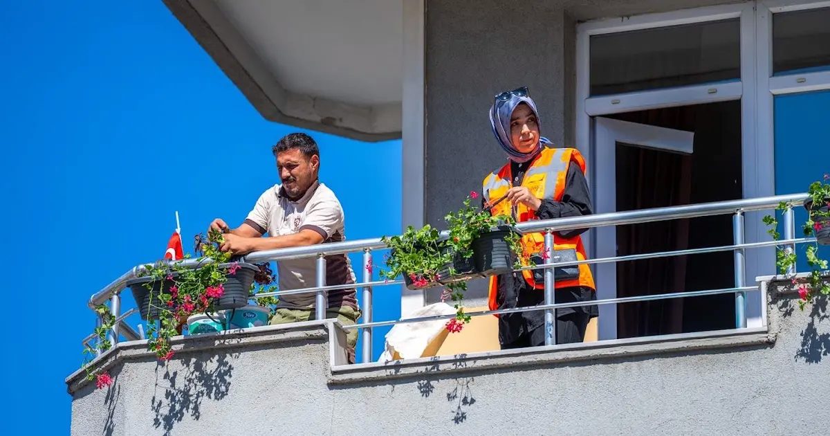 Kocaeli Gebze’de komşuluk çiçek açtı
