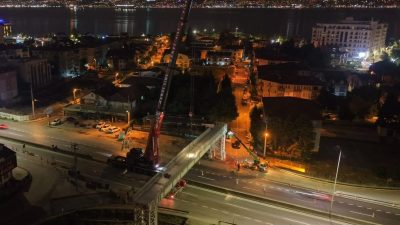 Kocaeli Büyükşehir Belediyesi’nin yürüttüğü Başiskele Kavşağı Koridor Projesi’nde kritik bir