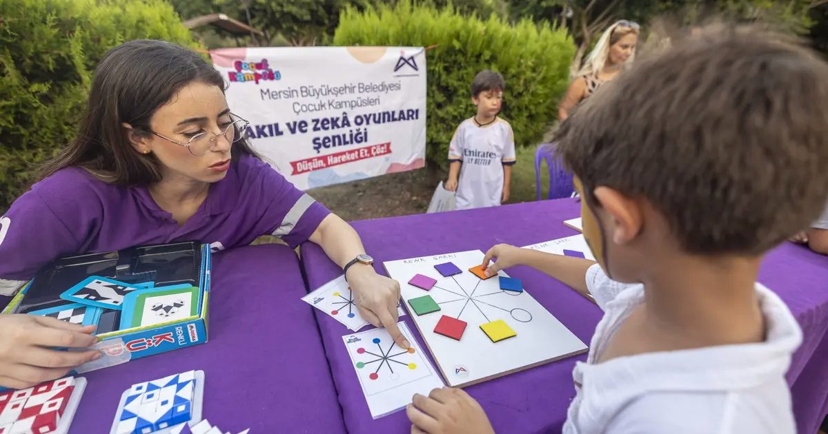 Mersin’de çocuklar akıl ve zeka oyunlarıyla buluştu