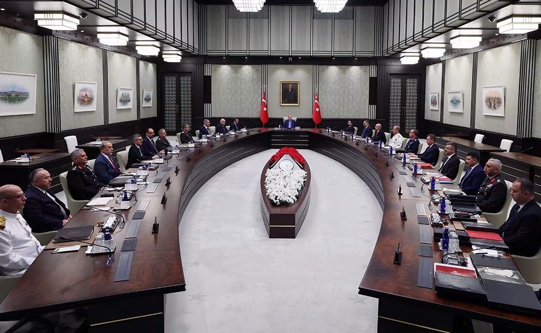 Millî Güvenlik Kurulu (MGK), Cumhurbaşkanı Recep Tayyip Erdoğan başkanlığında Cumhurbaşkanlığı