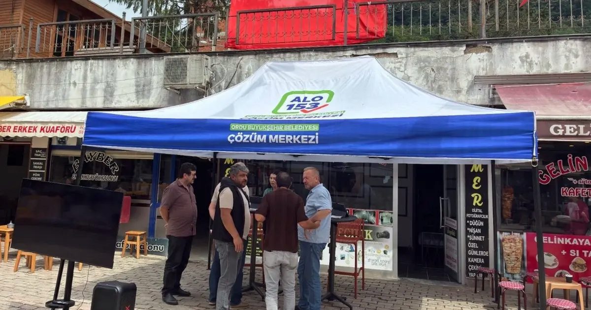 Ordu’da 153 Çözüm Merkezi Çamaş’ta vatandaşlarla buluştu