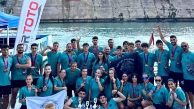 Gaziantep Rumkale’de düzenlenen Dragon Bot Türkiye Şampiyonası’nda Samsun Büyükşehir Spor
