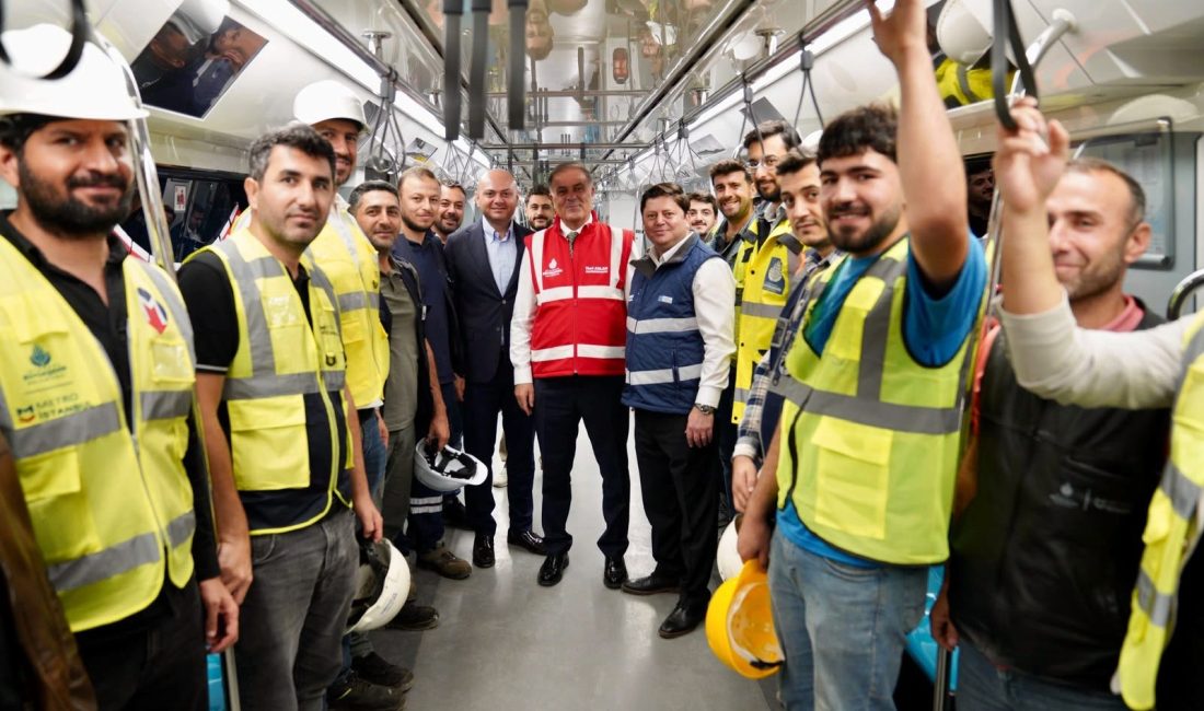 Ümraniye-Ataşehir-Göztepe Metro Hattı’nda test sürüşü yapıldı. İstanbul Büyükşehir Belediye Başkan