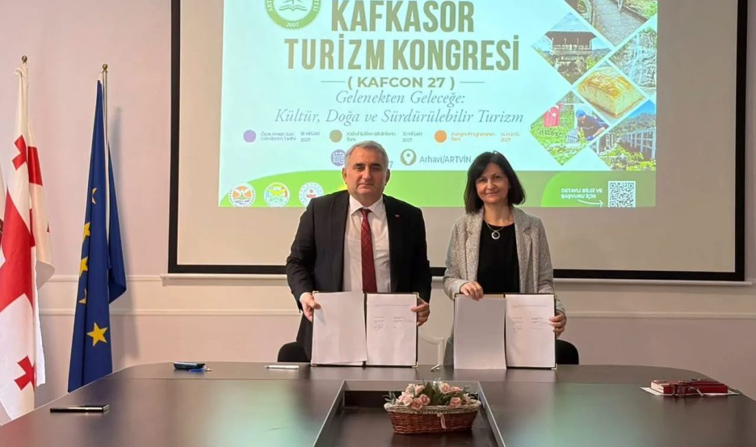 Artvin Çoruh Üniversitesi ile Gürcistan Telavi Devlet Üniversitesi arasında akademik