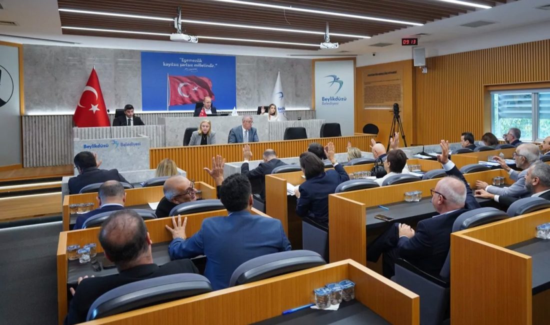 İstanbul'da Beylikdüzü Belediyesi Ekim ayı Meclis Toplantısı’nın 2. birleşiminde görüşülen