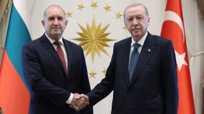 Cumhurbaşkanı Recep Tayyip Erdoğan, Bulgaristan Başbakanı Rumen Radev ile yaptığı