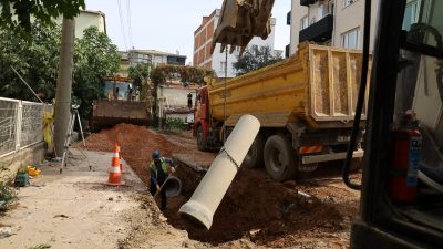 Bursa Büyükşehir Belediyesi, Osmangazi ilçesinin Hüdavendigar Mahallesi’nde altyapı güçlendirme çalışmaları