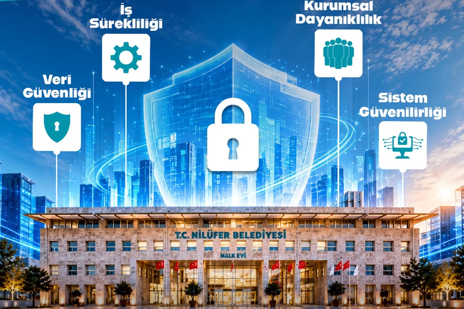 Nilüfer Belediyesi, olası afet, yangın ve teknik arızalarda belediye hizmetlerinin