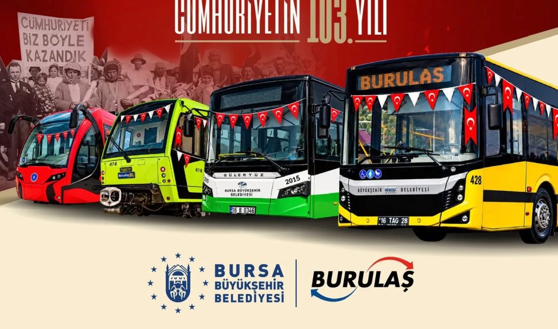 Bursa Büyükşehir Belediyesi, Cumhuriyet’in 103. yıl dönümü kutlamaları kapsamında toplu