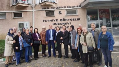 TÜED Uludağ Şubesi, Yaşlılar Haftası'nda Fethiye Dörtçelik Huzurevini ziyaret etti.