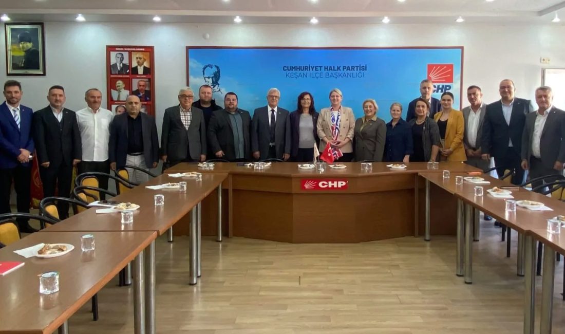 CHP Edirne İl Örgütü, Keşan İlçe Başkanlığı’nı ziyaret ederek yerel