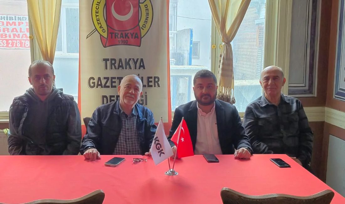 CHP Edirne Milletvekili Ahmet Baran Yazgan, Trakya Gazeteciler Derneği’ni ziyaret