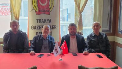 CHP Edirne Milletvekili Ahmet Baran Yazgan, Trakya Gazeteciler Derneği’ni ziyaret
